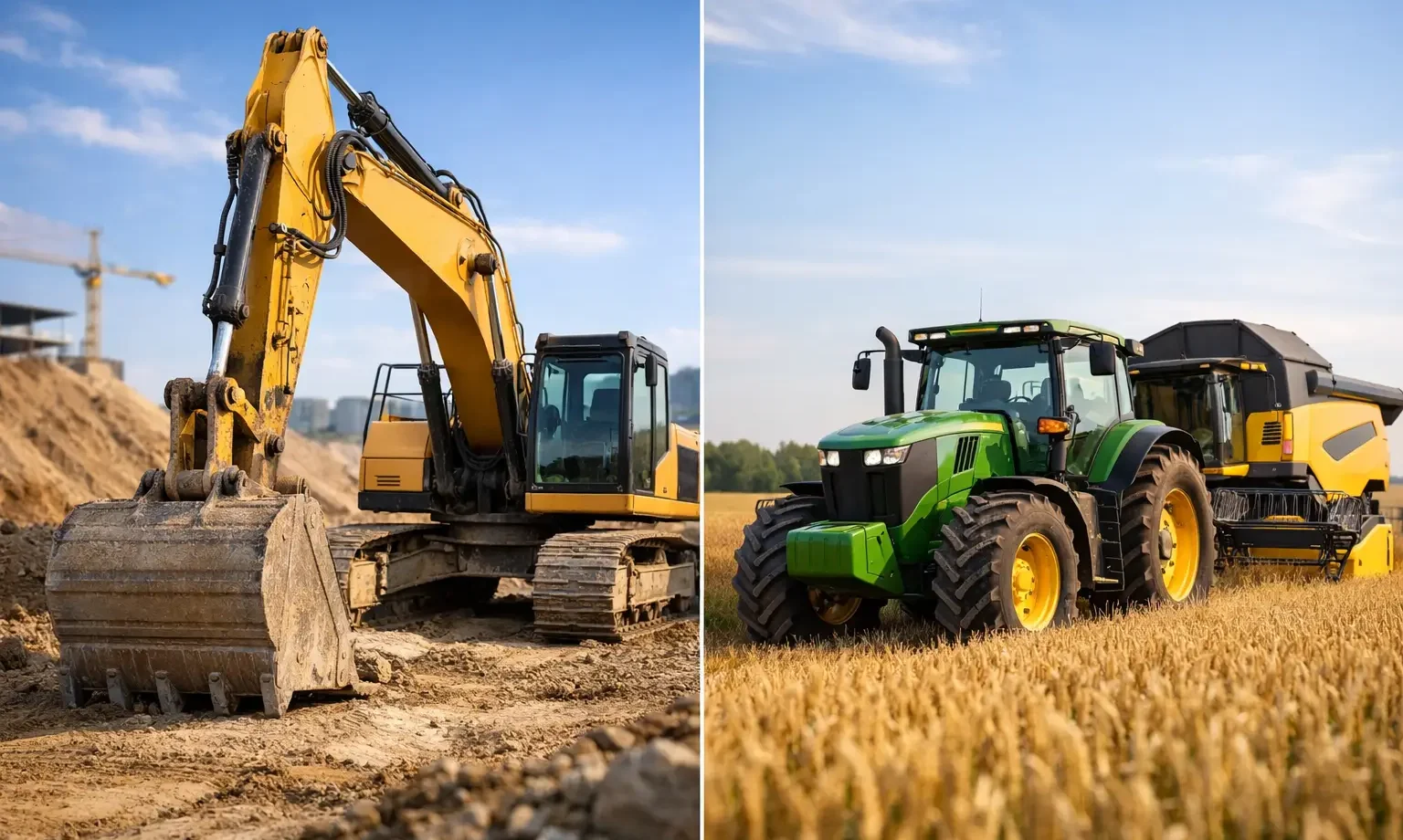 Máquinas industriais para construção e agro