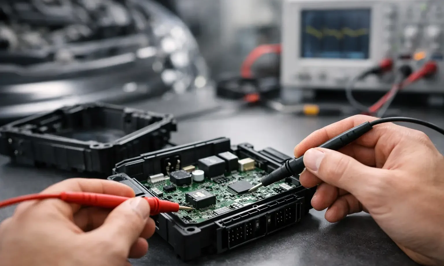 Como testar módulo eletrónico avariado