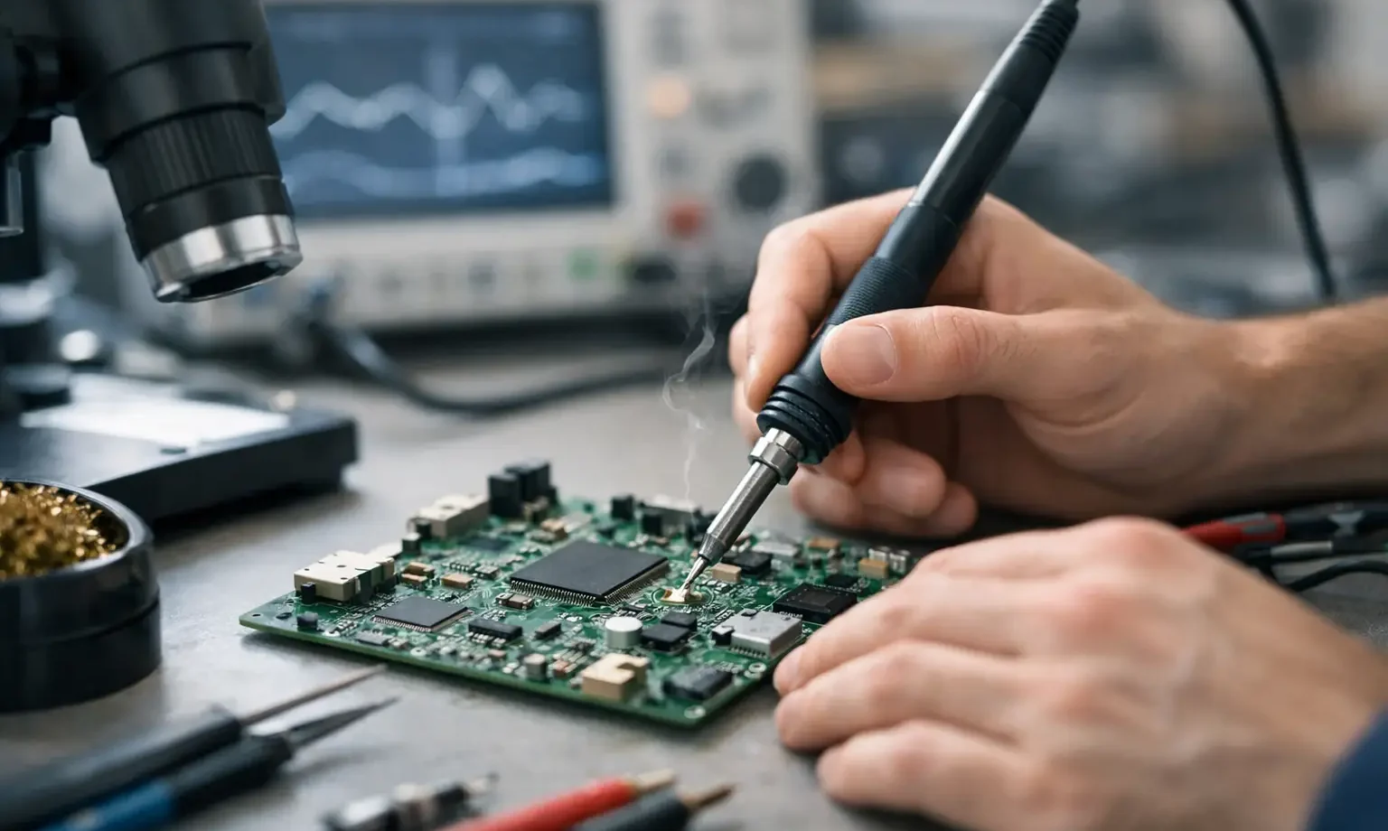 Como funciona a reparação eletrónica