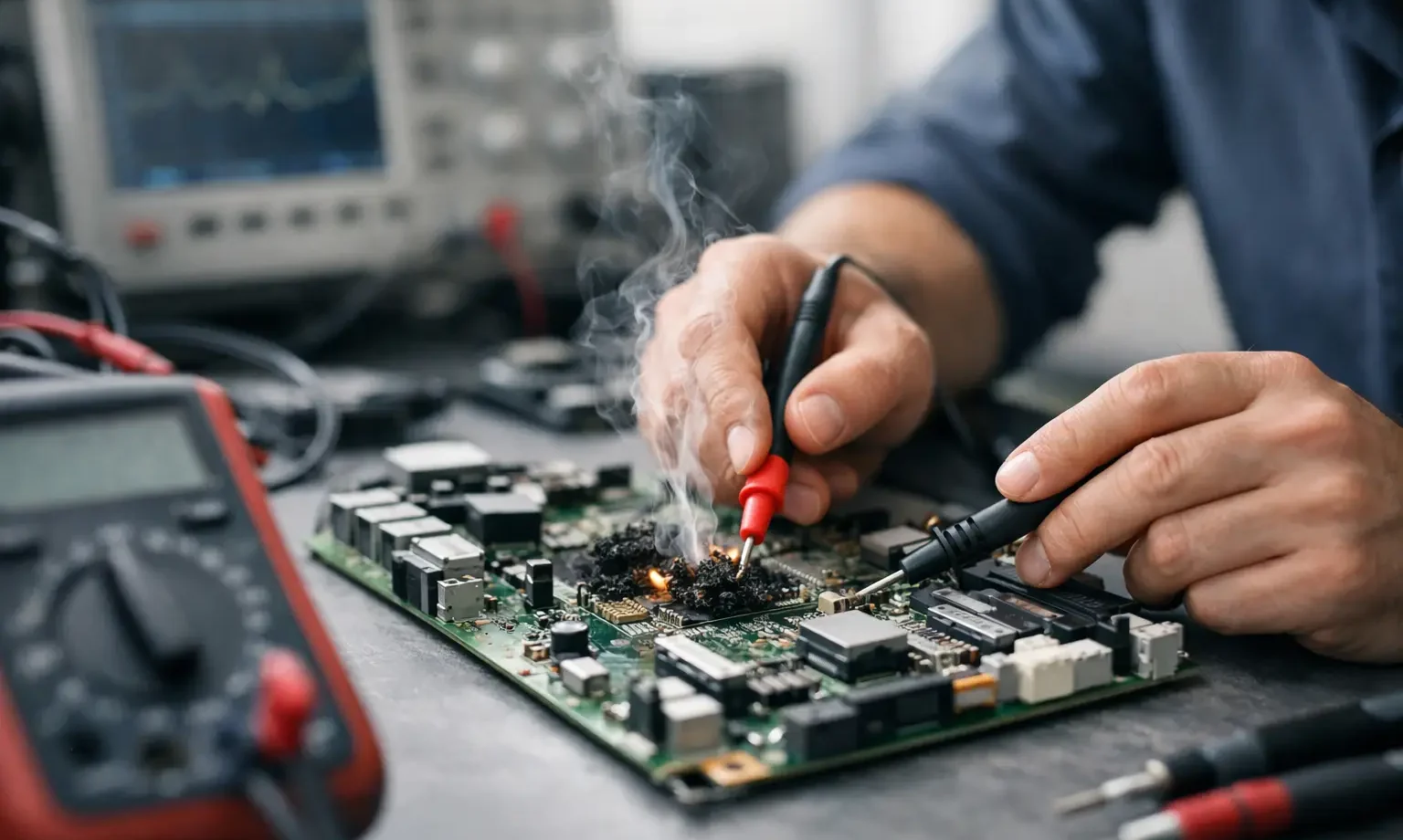Falhas eletrónicas em equipamentos: causas