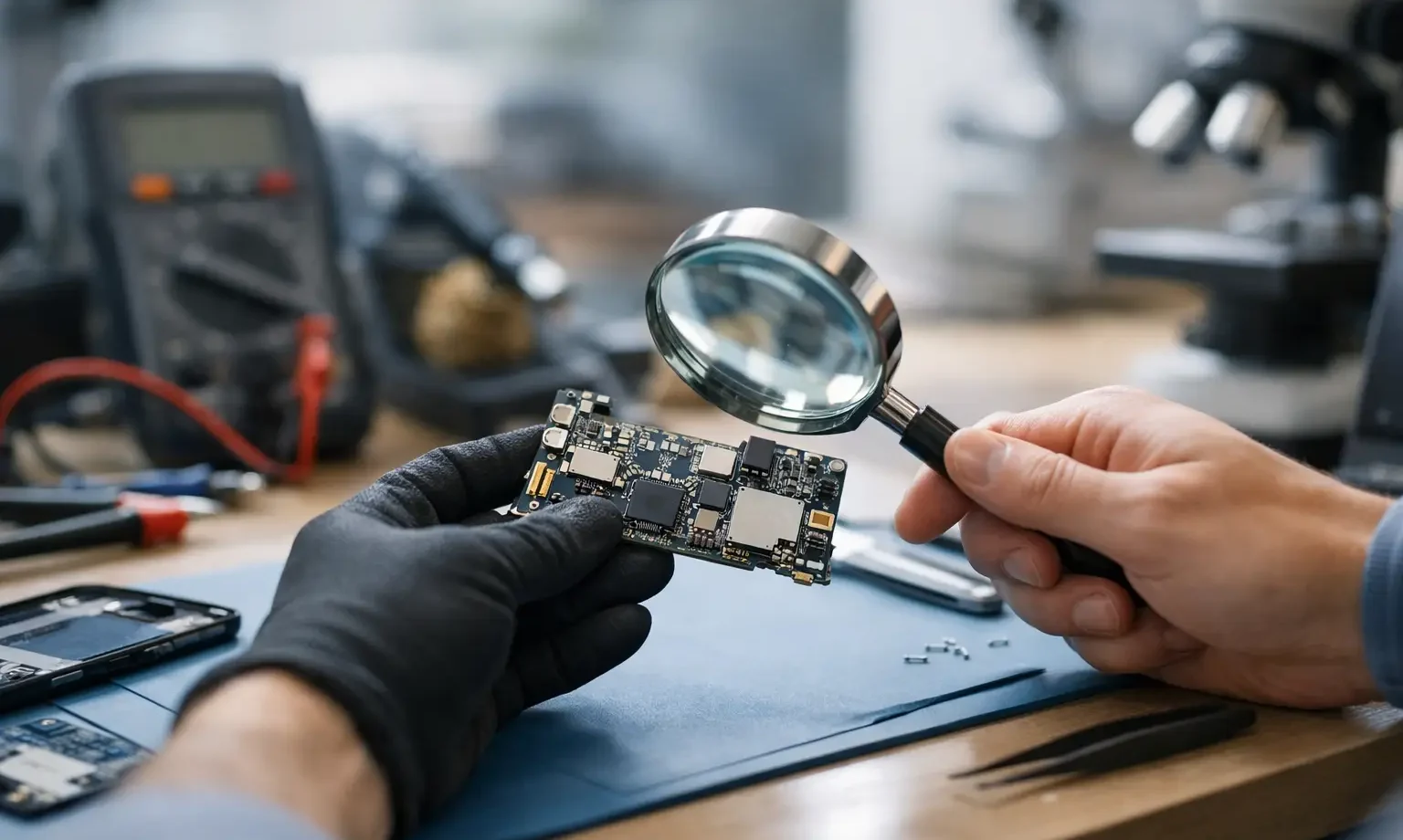 Guia de garantia em reparações eletrónicas