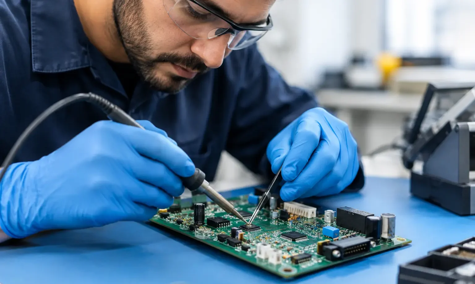 Reparação de placas industriais com critério