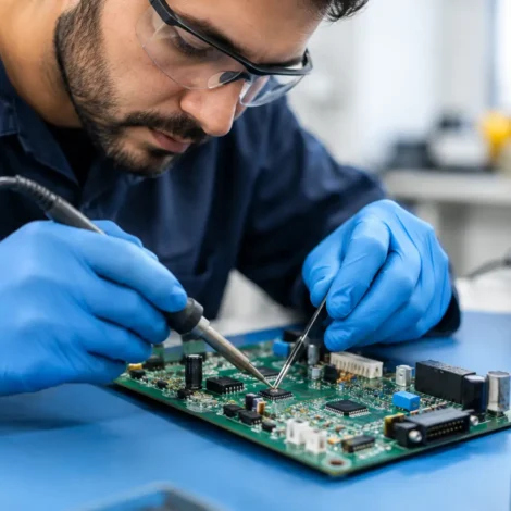 Reparação de placas industriais com critério